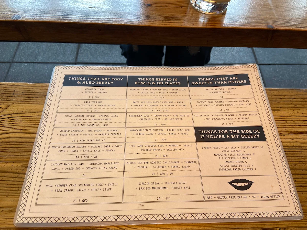 Menu, Whistle & Flute