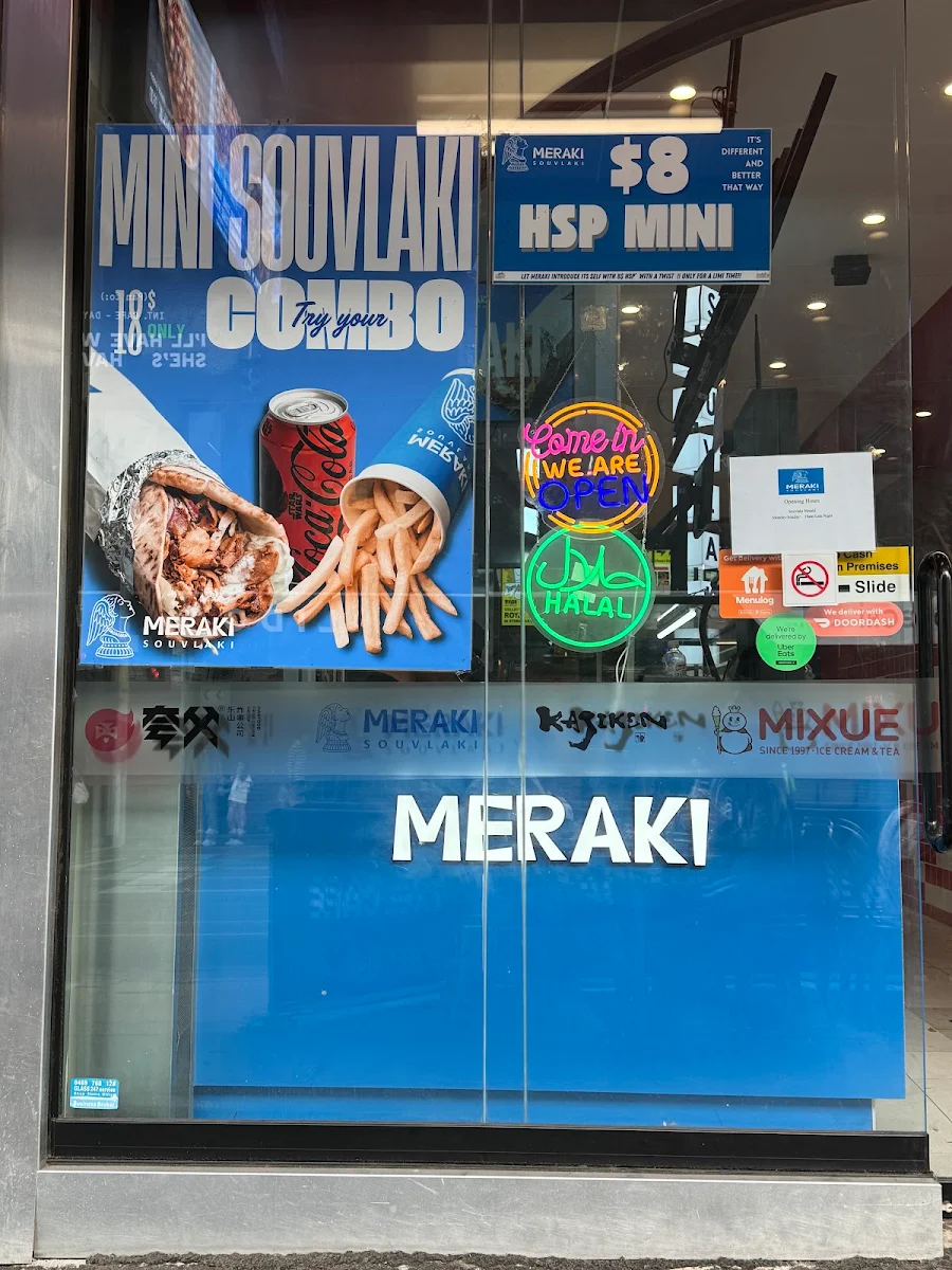 Menu, Meraki Souvlaki
