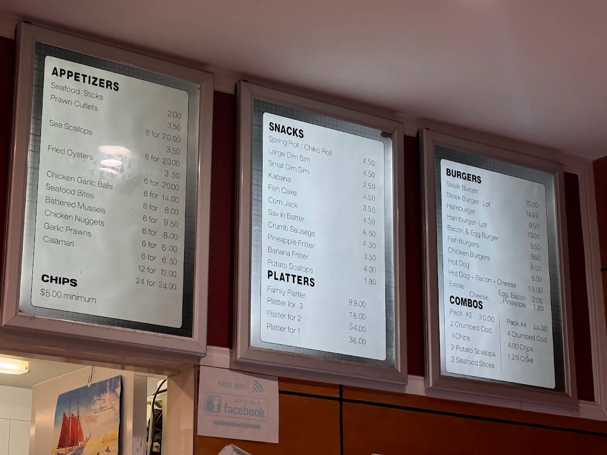 Menu, The Cod Father