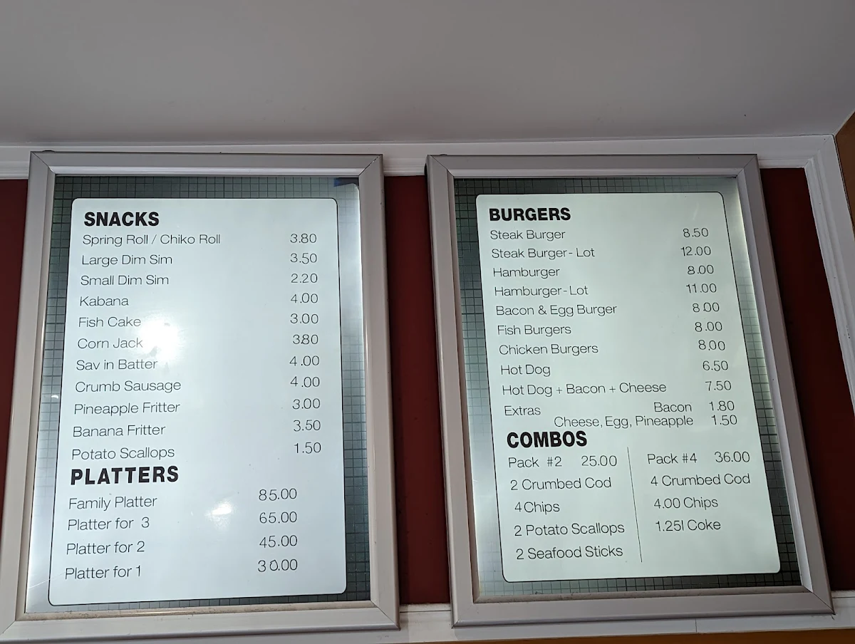 Menu, The Cod Father