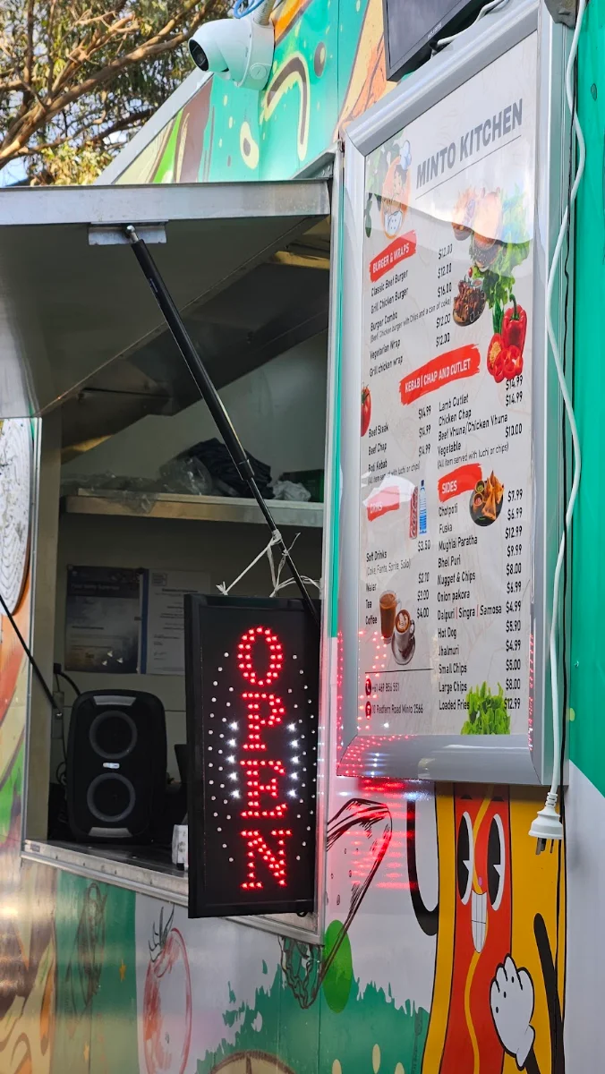 Menu, Minto Kitchen