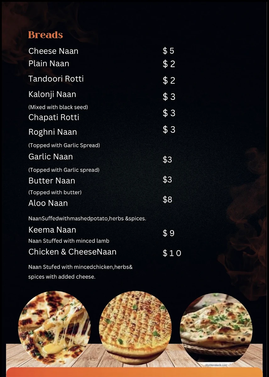 Menu, Lahore SULTAN. HOTEL
