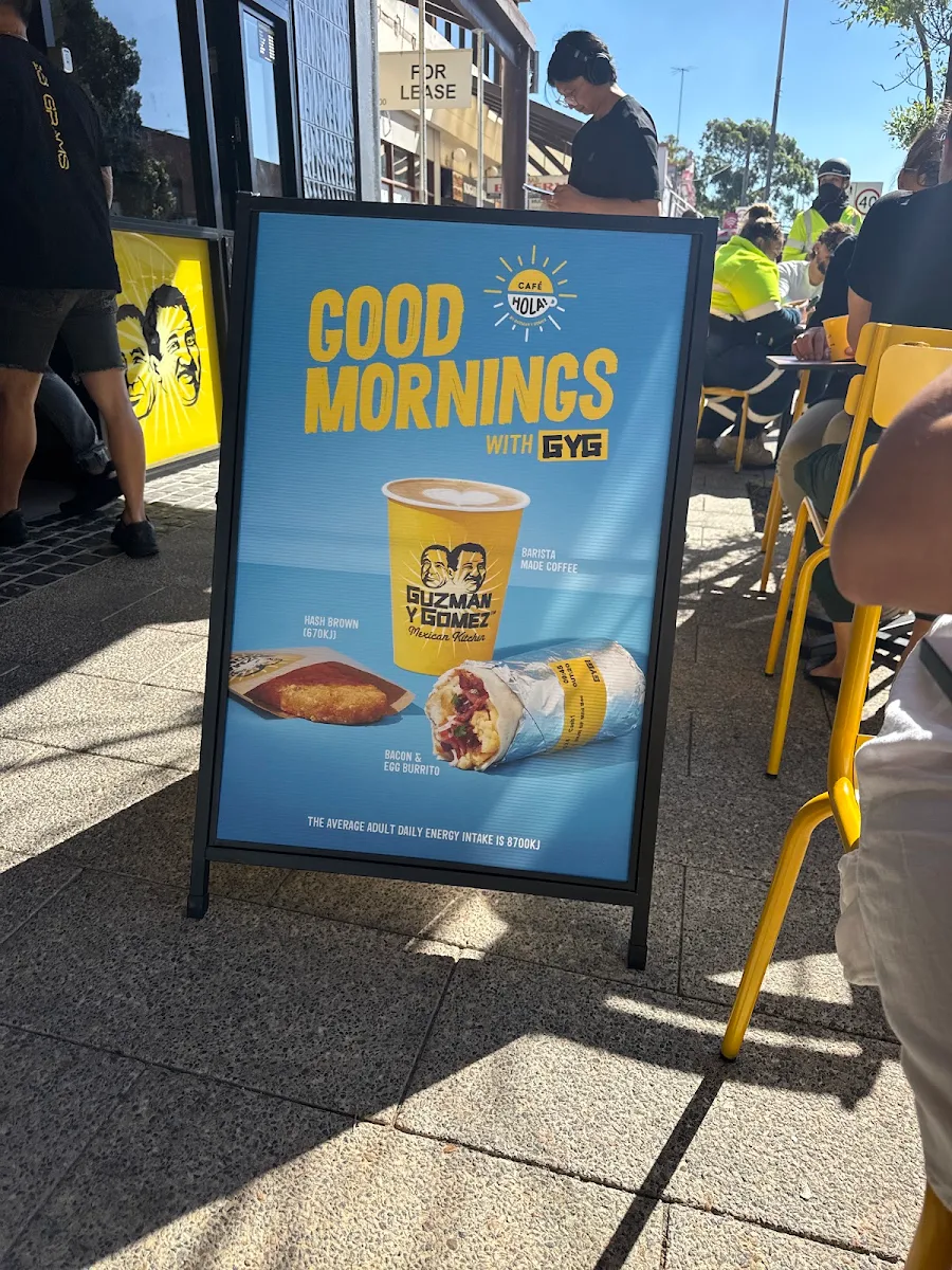 Menu, Guzman y Gomez - Kogarah