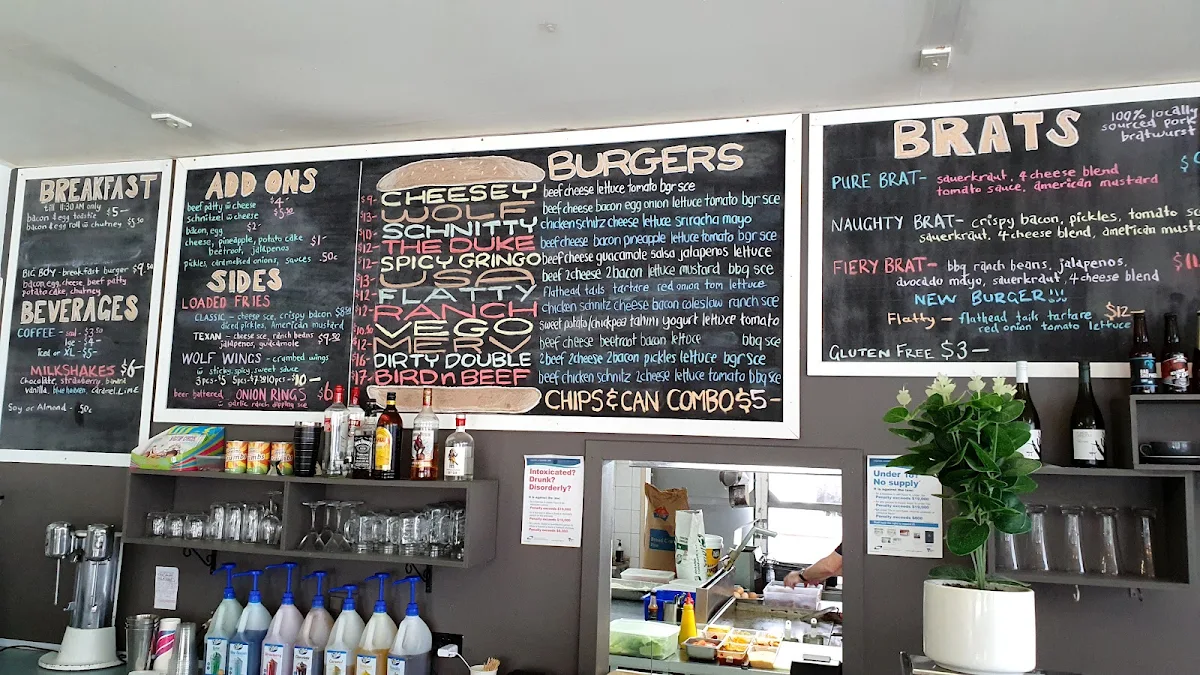 Menu, The Famished Wolf Braeside