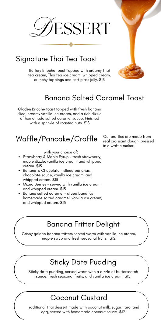 Menu, Benjamin's house