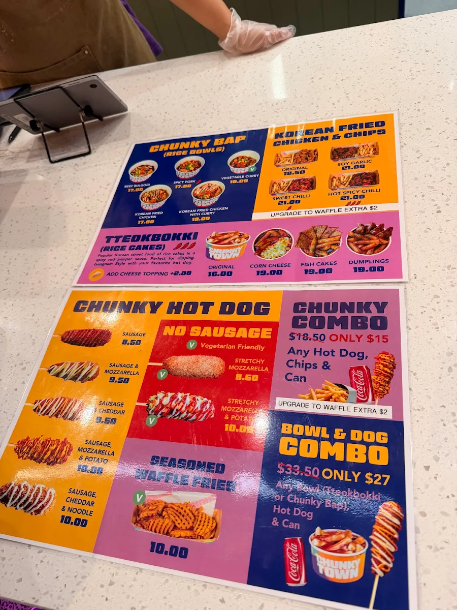 Menu, Chunky Town