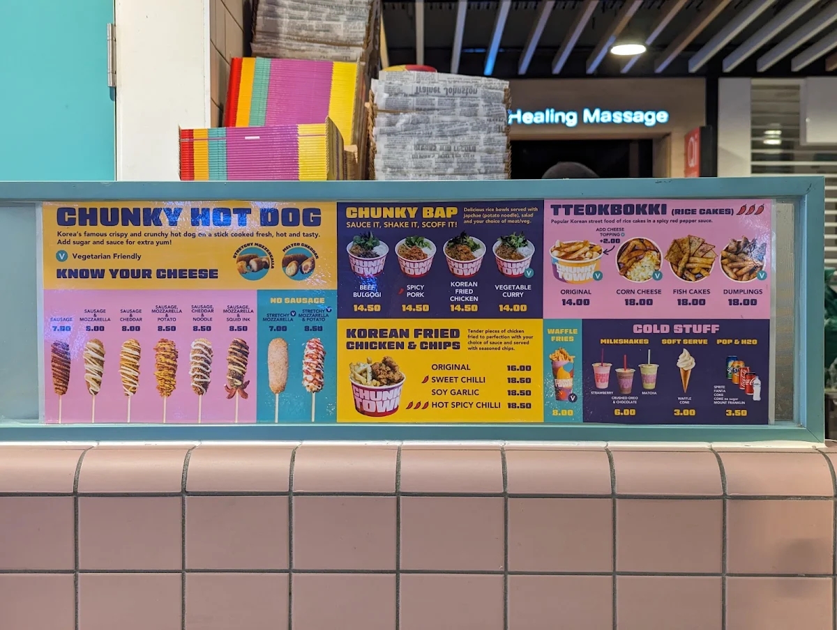 Menu, Chunky Town