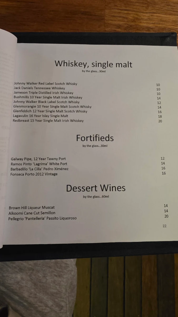 Menu, La Scarpetta Trattoria