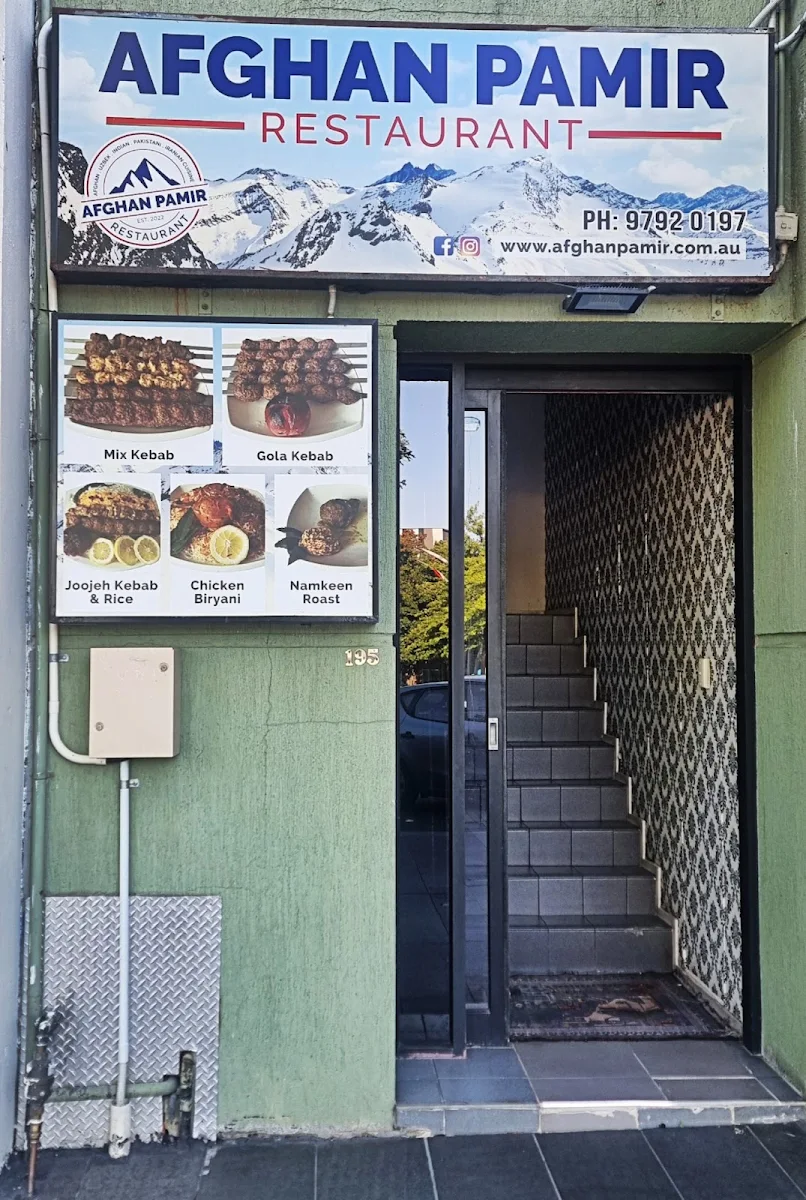 Menu, Afghan Pamir Restaurant