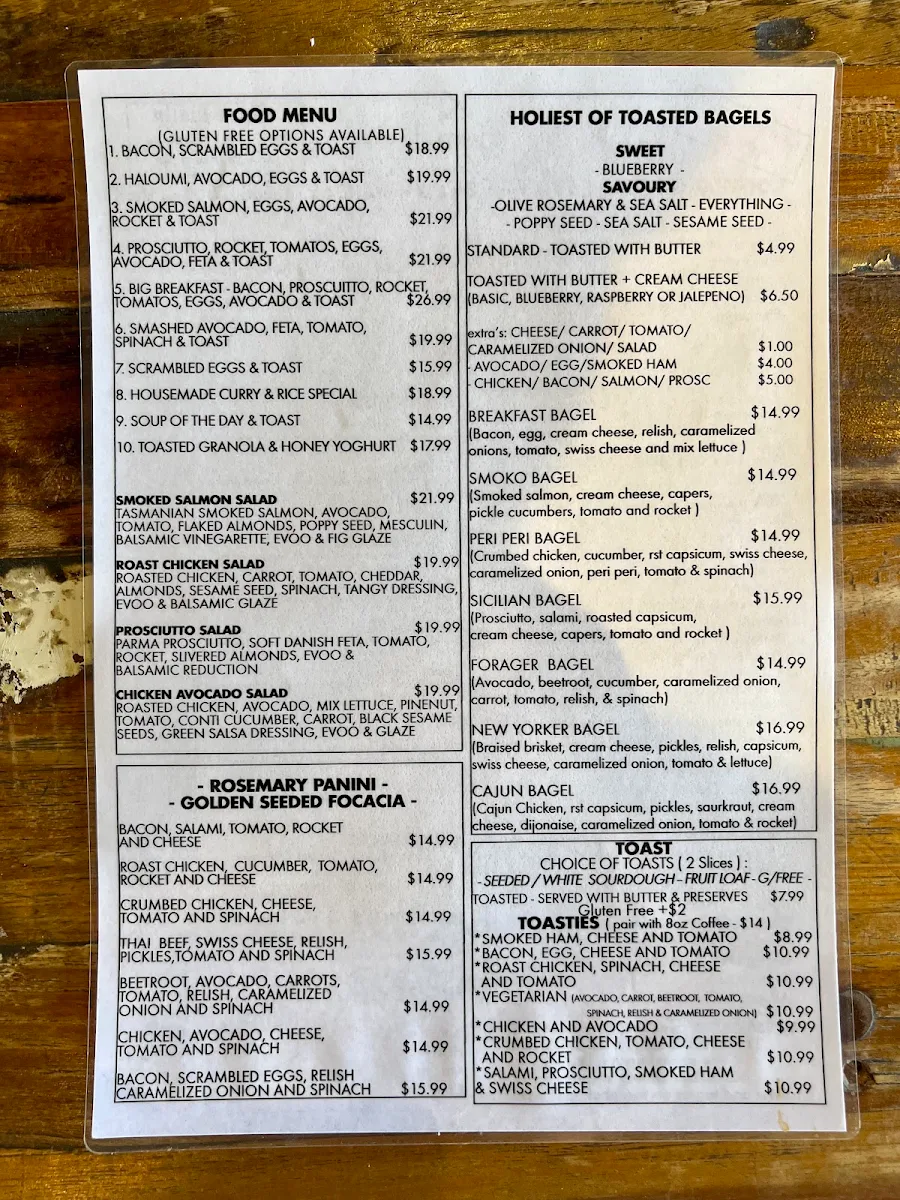 Menu, FIEND MERCHANTS - artisanal coffee, breakfast, raw treats, brunch, smoothies, pastries
