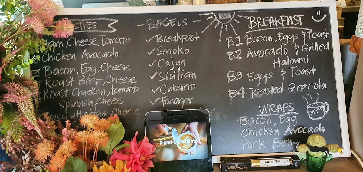 Menu, FIEND MERCHANTS - artisanal coffee, breakfast, raw treats, brunch, smoothies, pastries