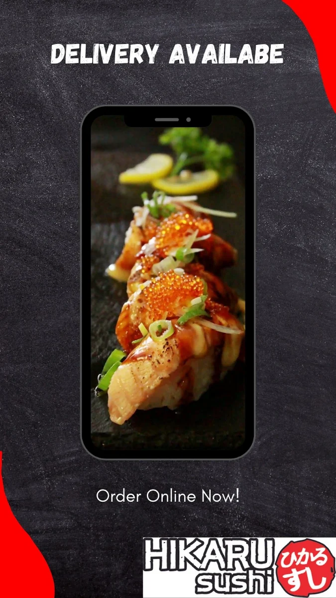 Menu, HIKARU Sushi