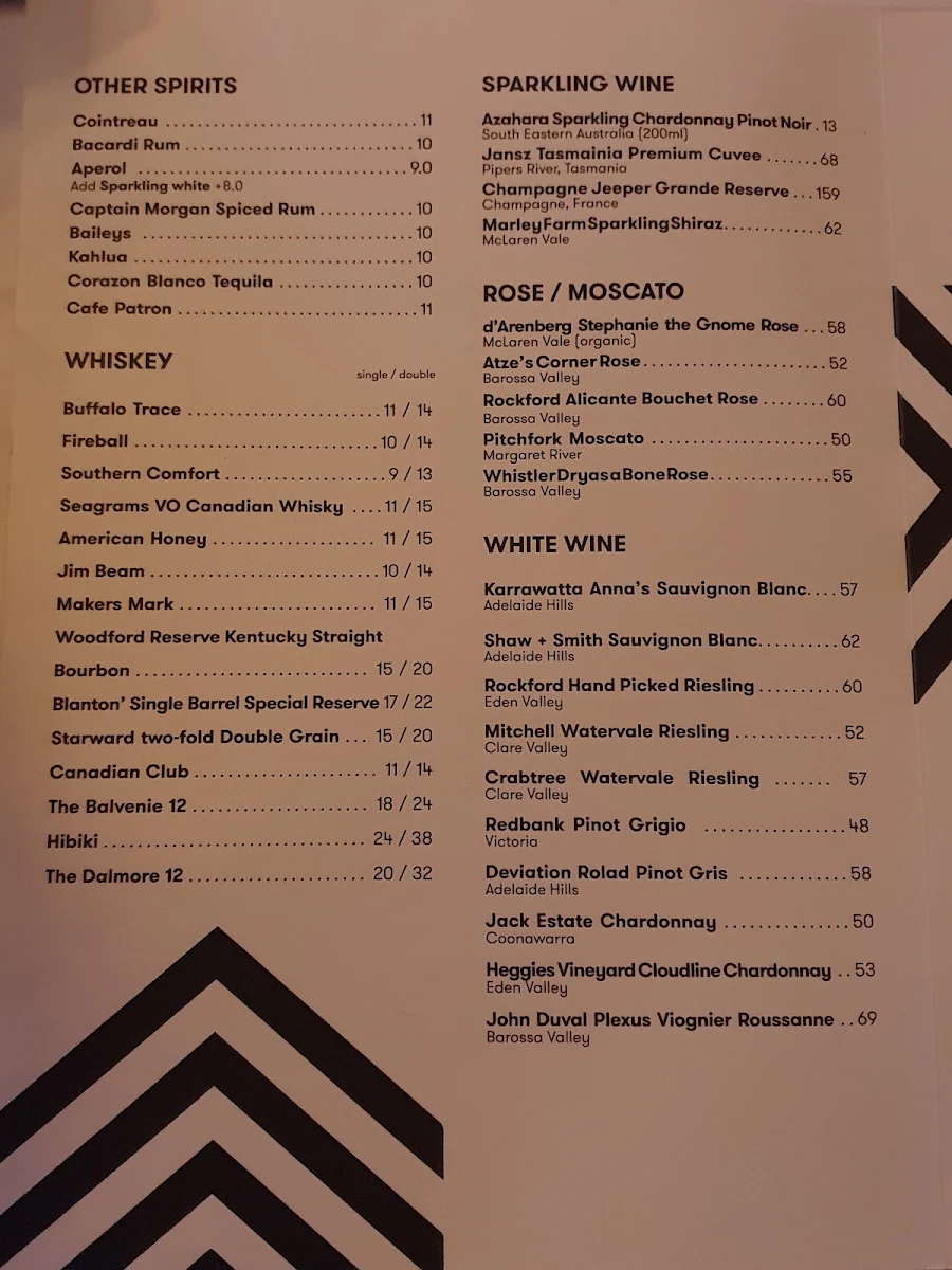 Menu, VON Thai