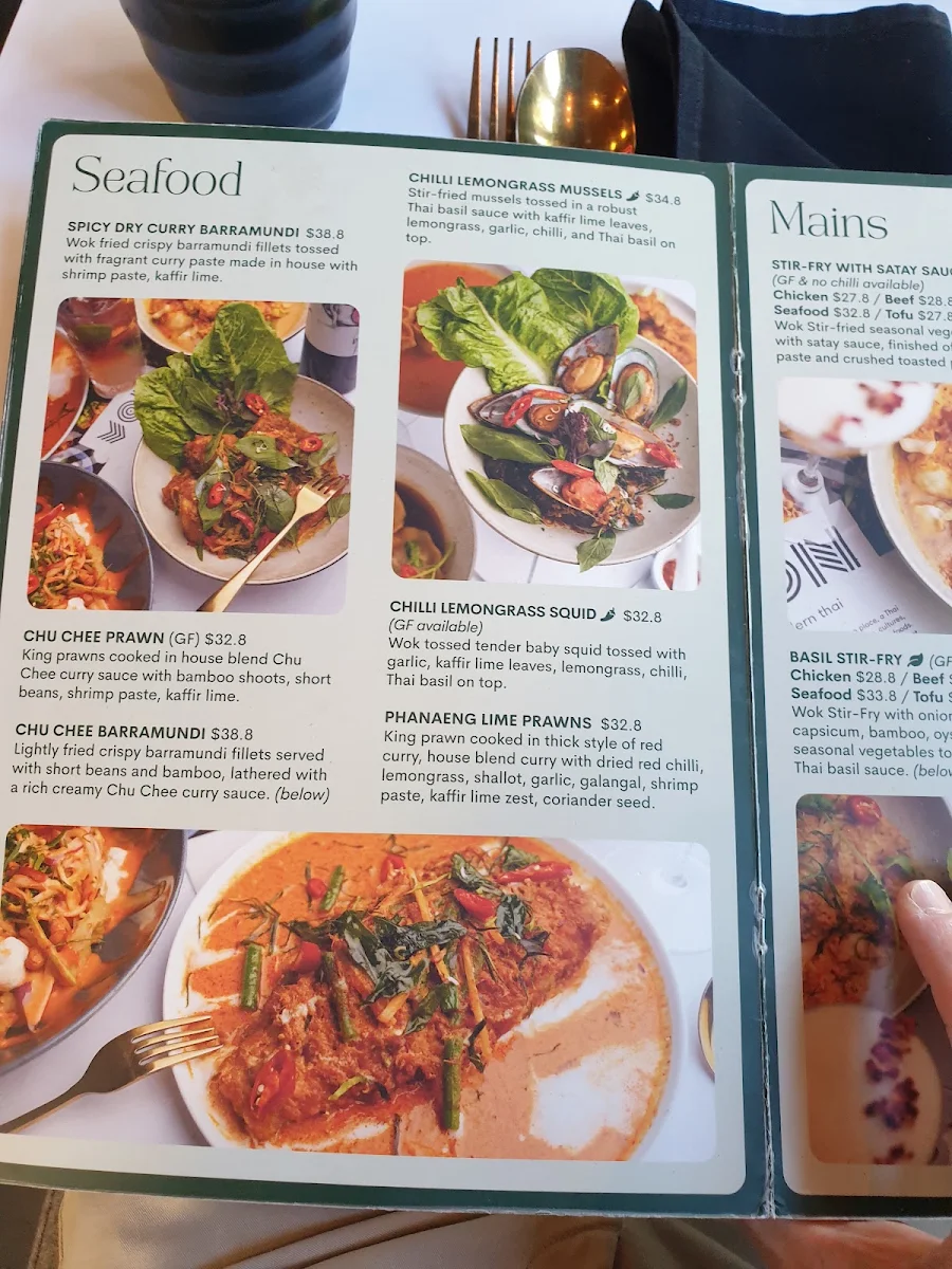 Menu, VON Thai