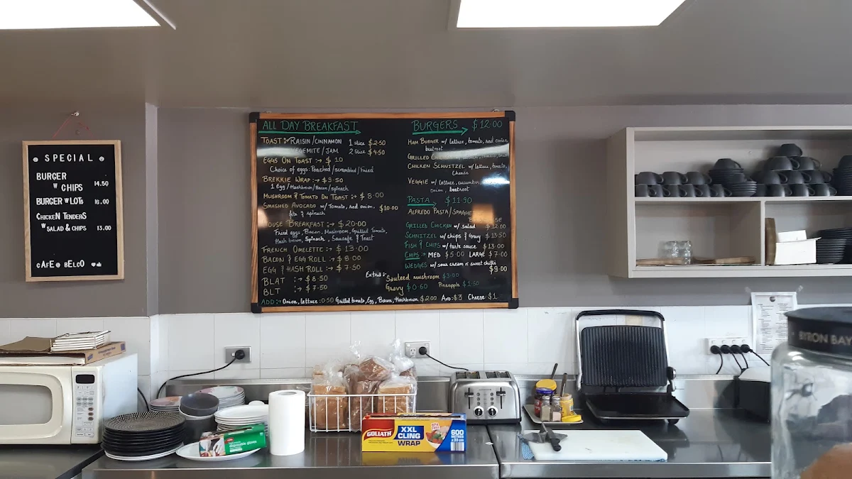 Menu, Cafe @ Belco