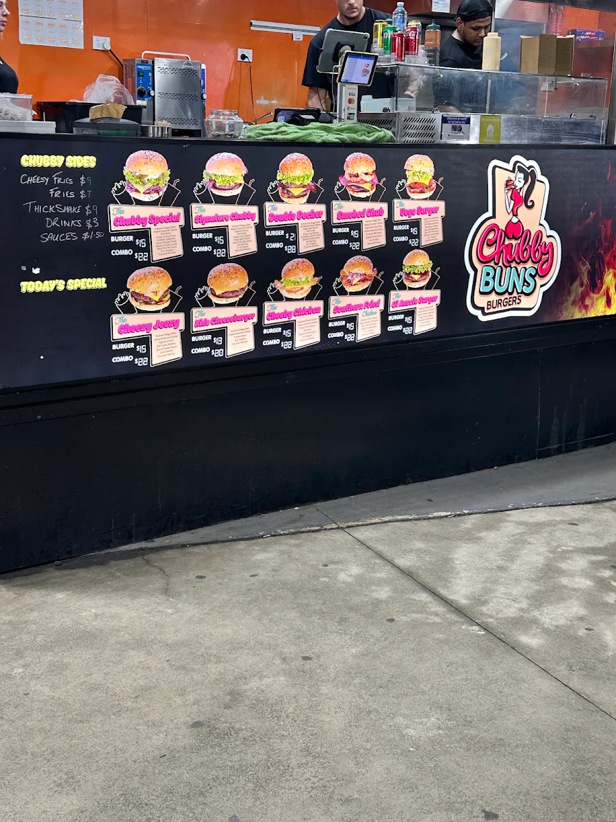 Menu, Chubby Buns Burgers Hoxton Park