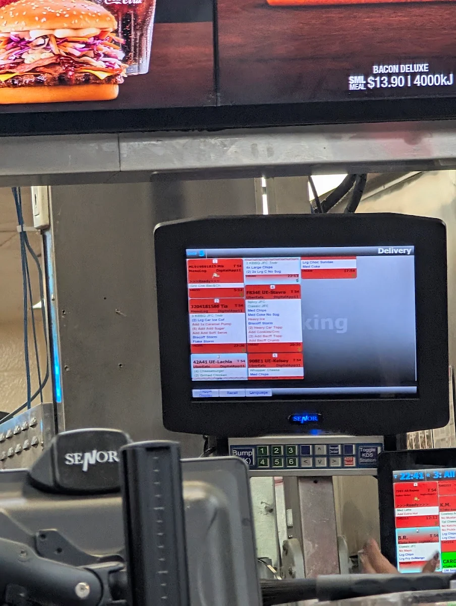 Menu, Hungry Jack's Burgers Woodville