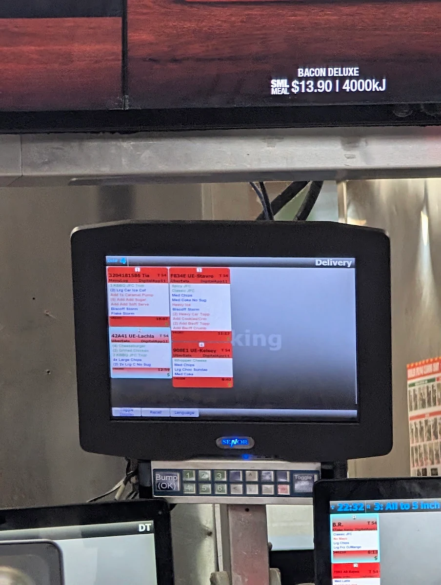 Menu, Hungry Jack's Burgers Woodville