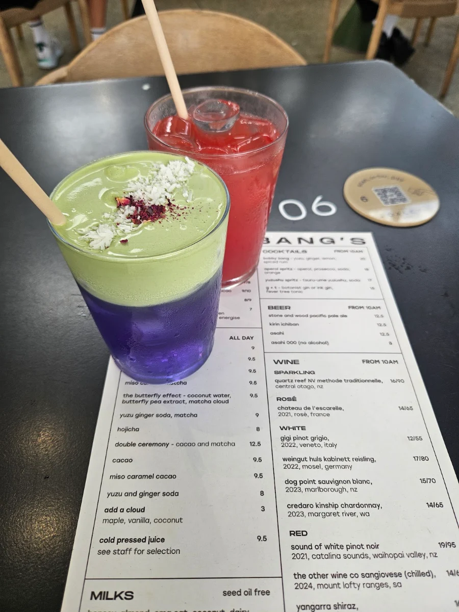 Menu, BOBBY BANG'S