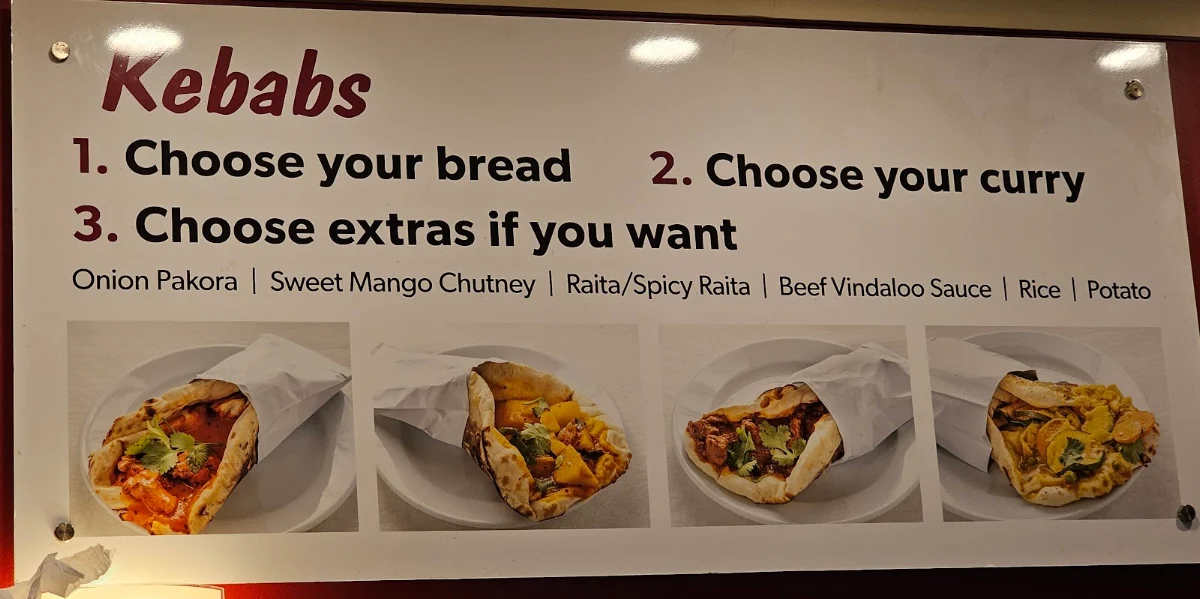 Menu, Spice Society - Bondi Beach