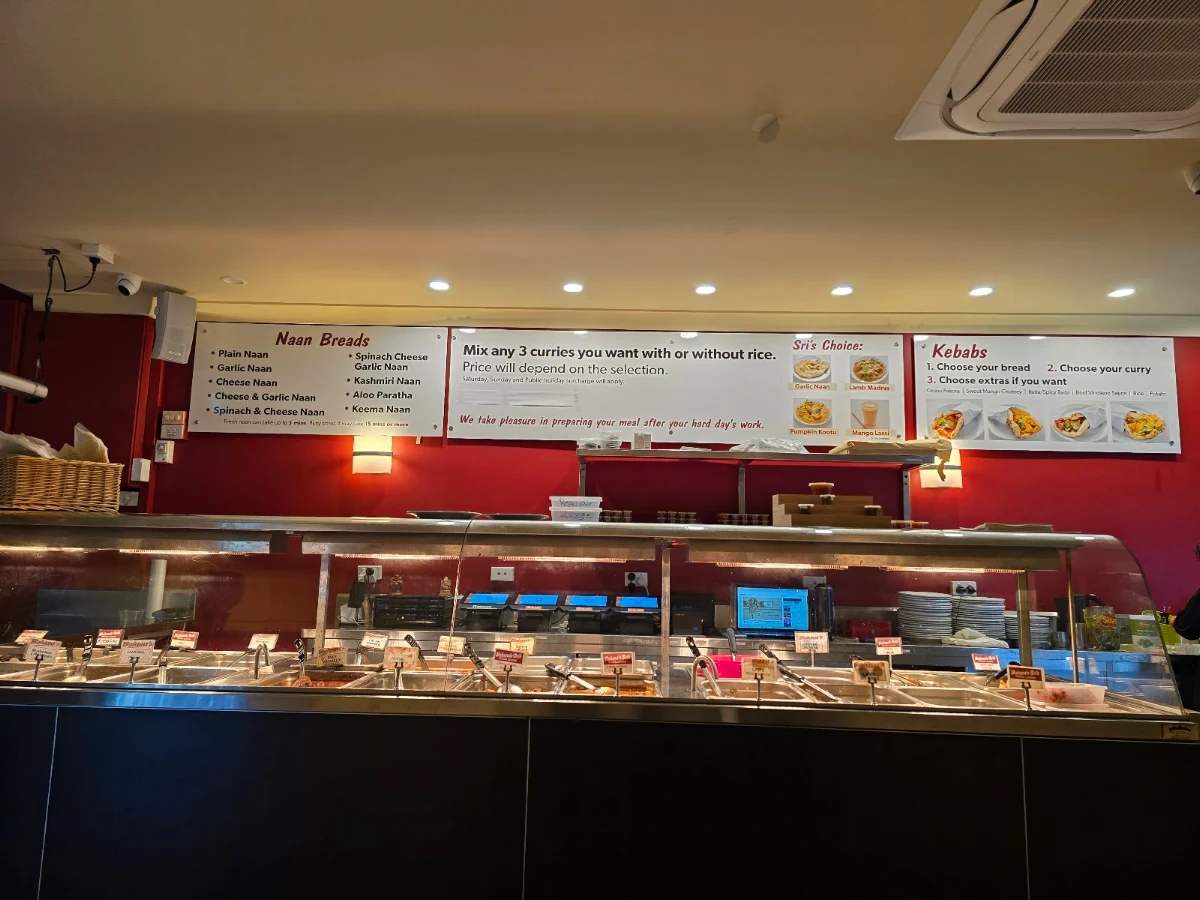 Menu, Spice Society - Bondi Beach