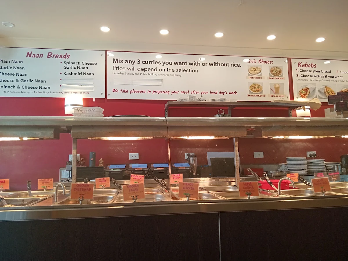 Menu, Spice Society - Bondi Beach