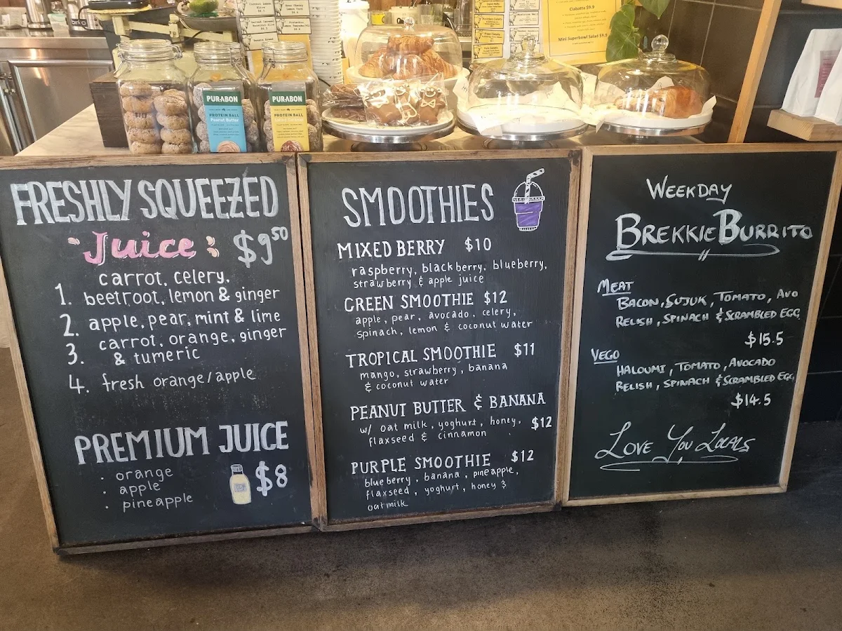 Menu, Three Bags Full