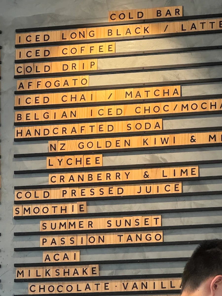 Menu, Leaf Cafe & Co The Ponds