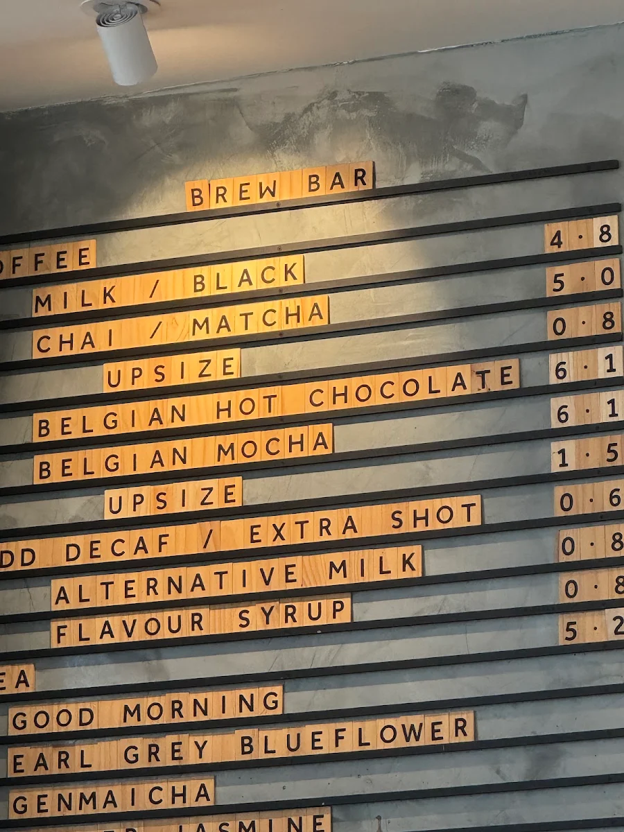 Menu, Leaf Cafe & Co The Ponds