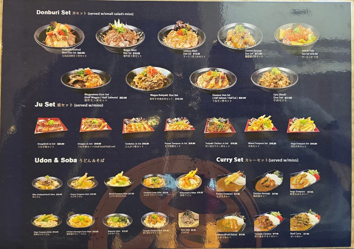 Menu, Japan City
