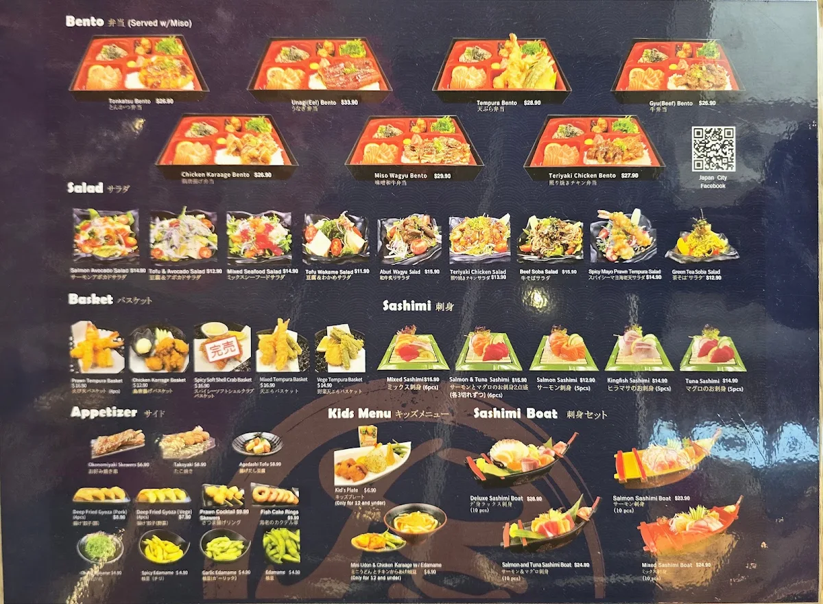 Menu, Japan City