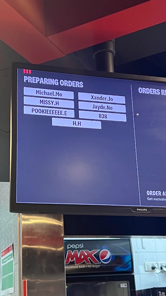 Menu, KFC Beldon