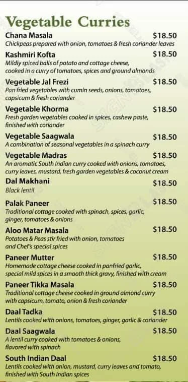 Menu, Dilon's Kitchen