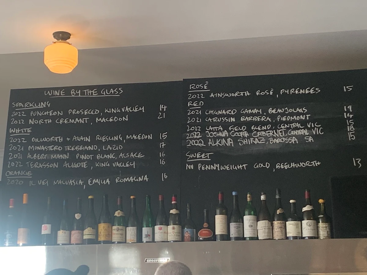 Menu, Bar Merenda