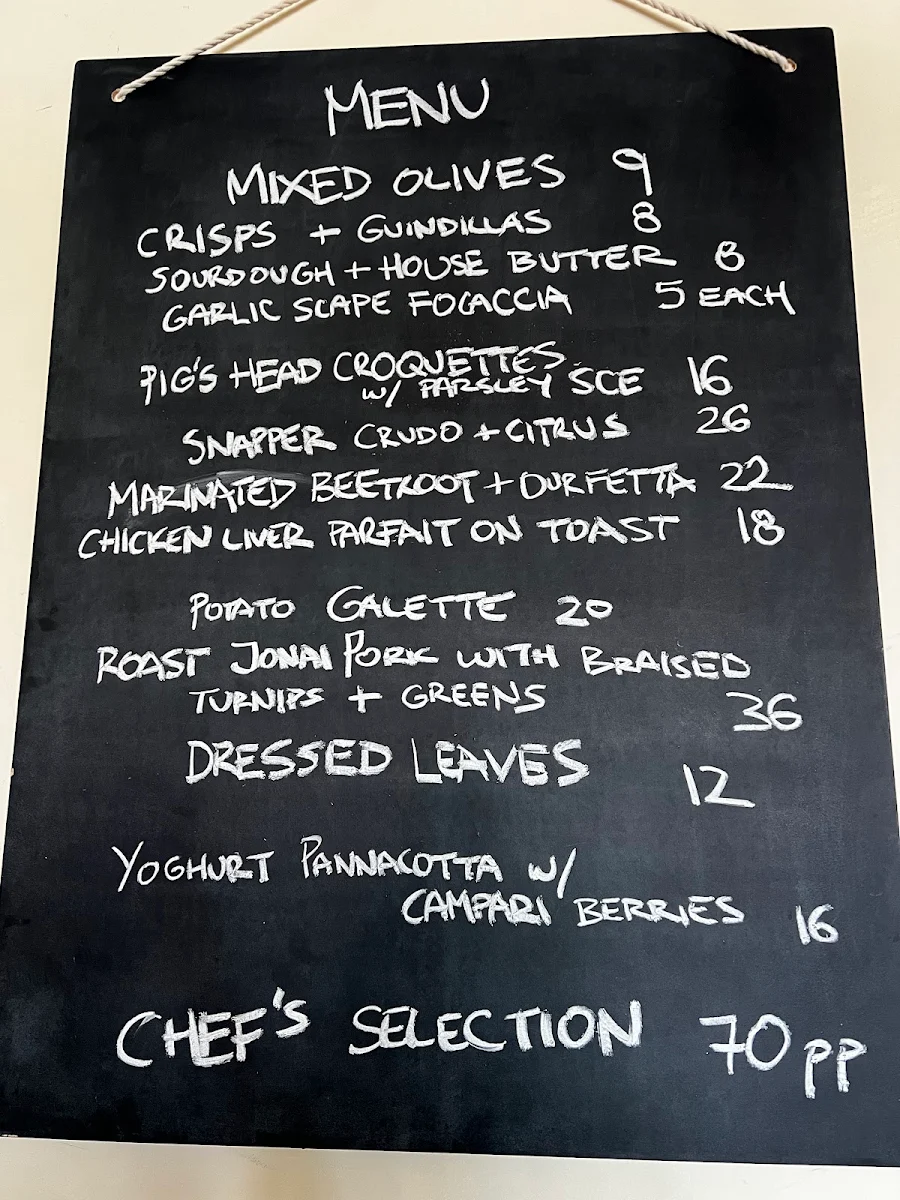 Menu, Bar Merenda