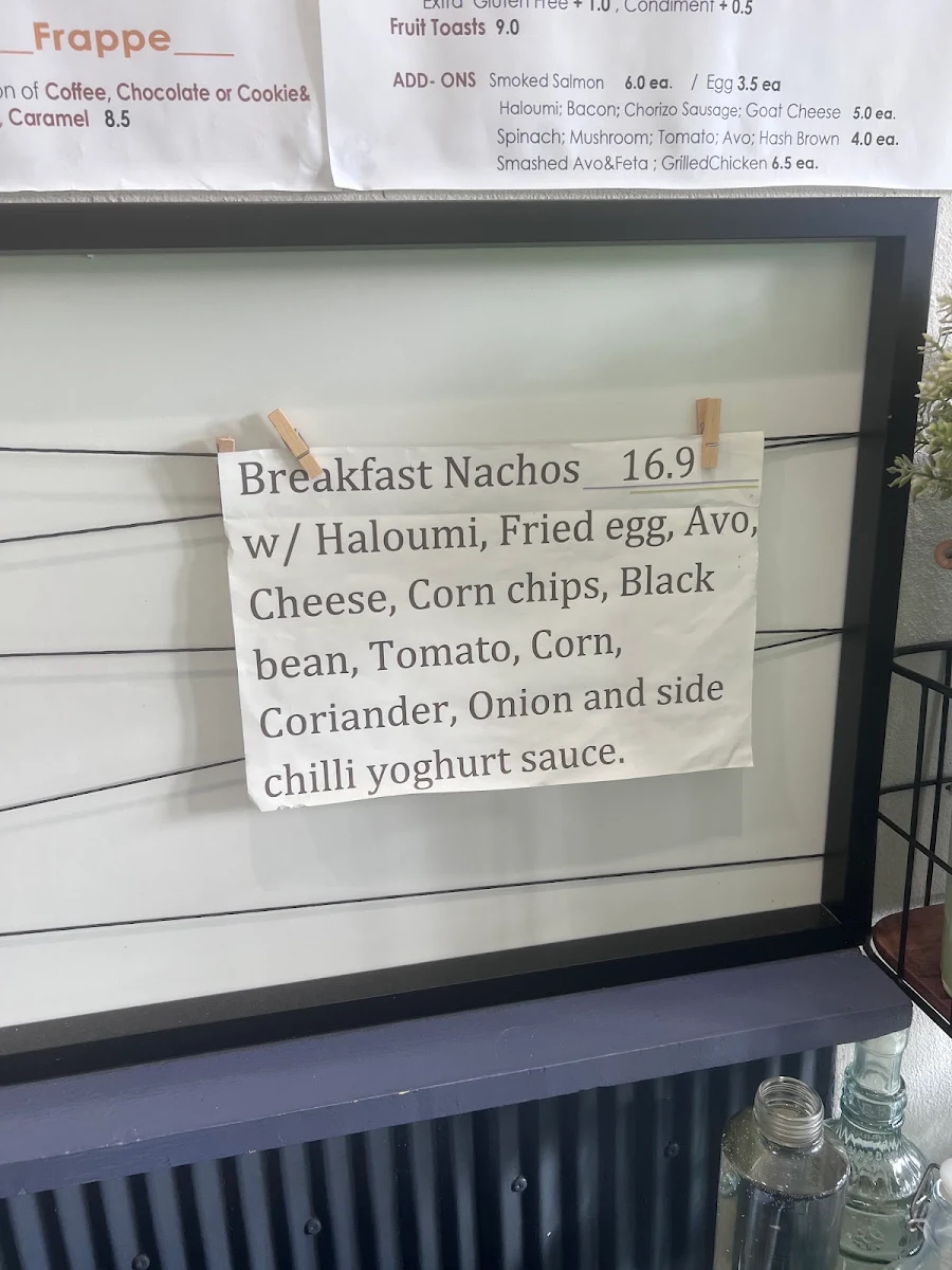 Menu, Espresso Etc