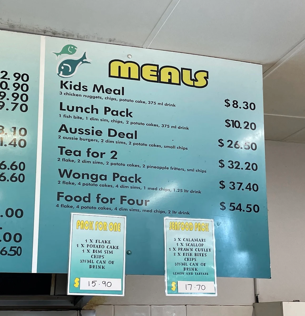 Menu, Flakey Bites Warranwood