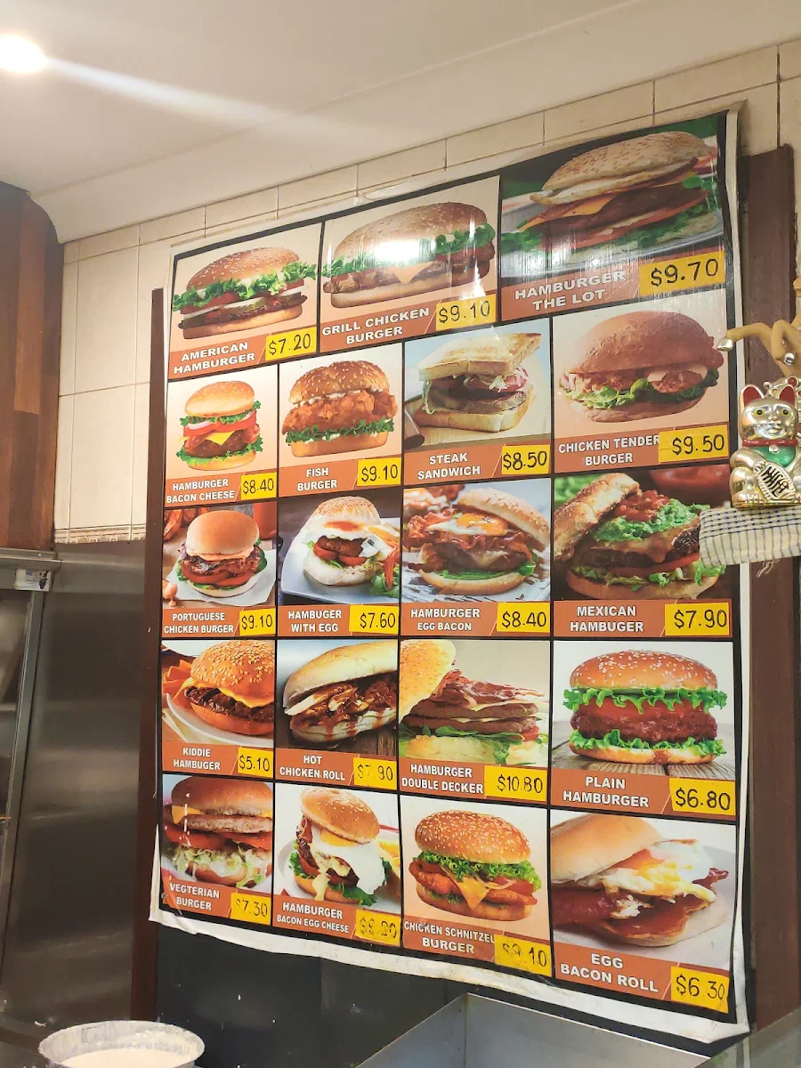 Menu, County Cafe and Takeaway