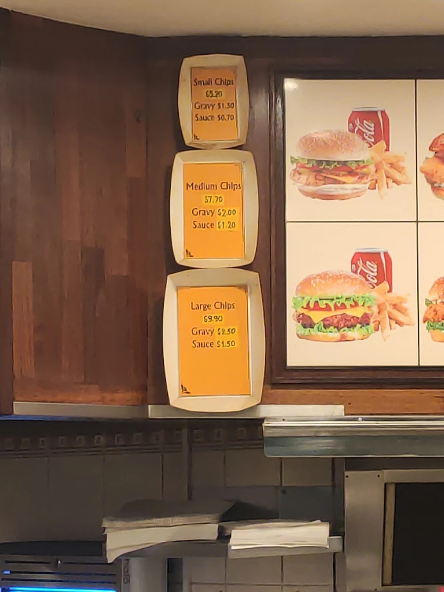 Menu, County Cafe and Takeaway