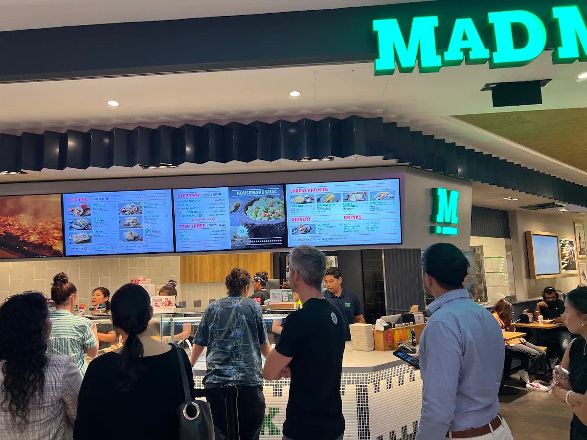 Menu, Mad Mex Sydney Central Plaza