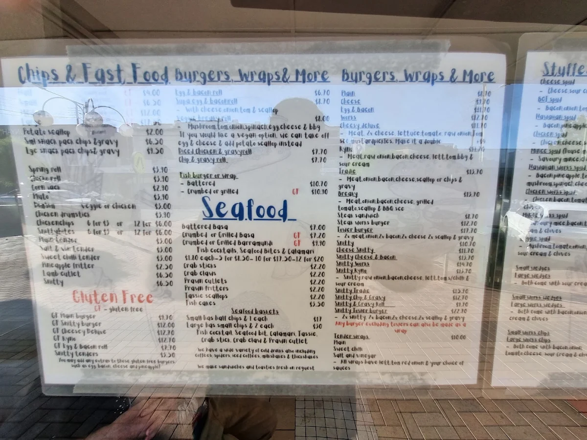 Menu, Chip Inn