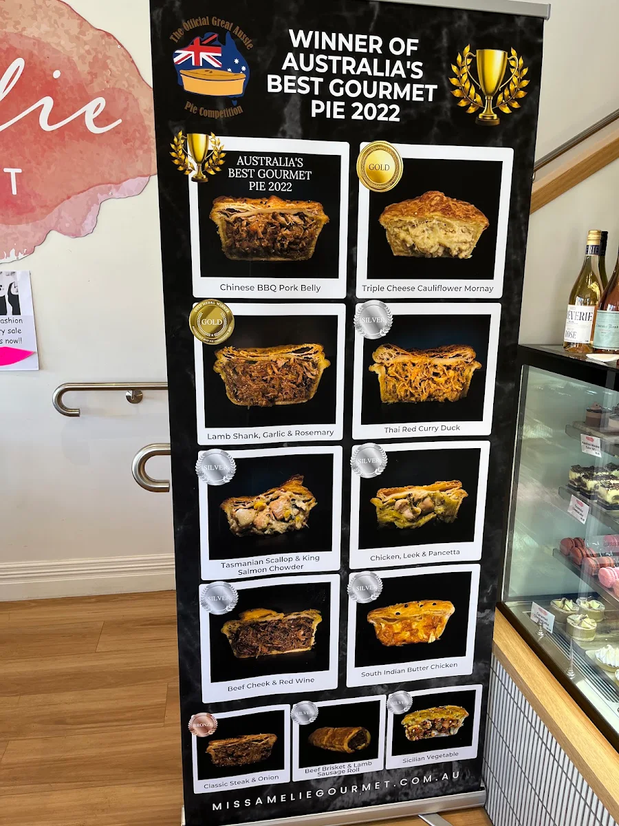 Menu, Miss Amelie Gourmet