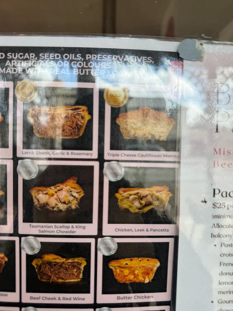 Menu, Miss Amelie Gourmet