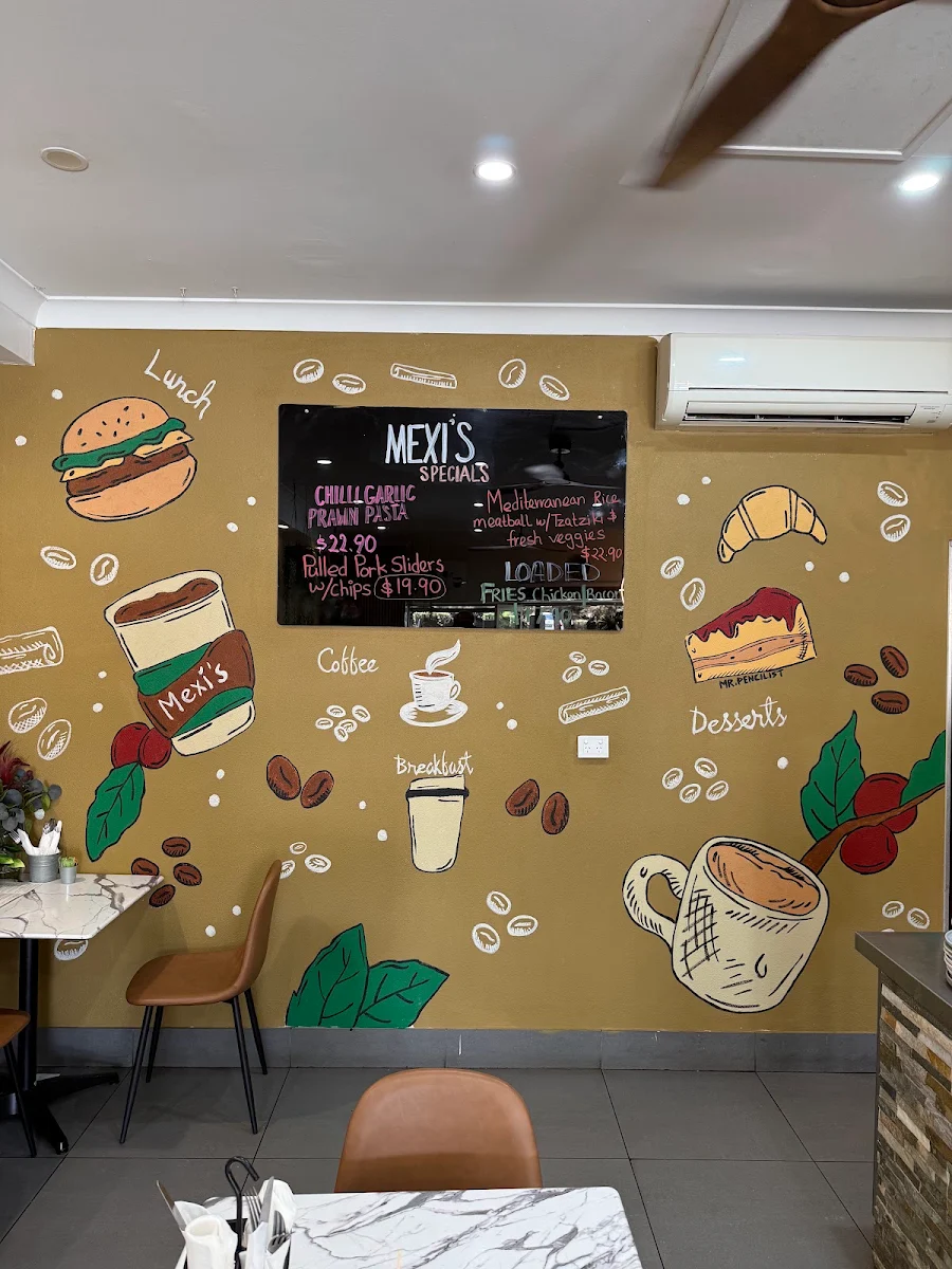 Menu, Mexis Cafe