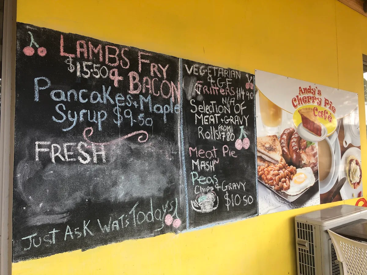 Menu, Cherry Pie Café Kebab & Burger