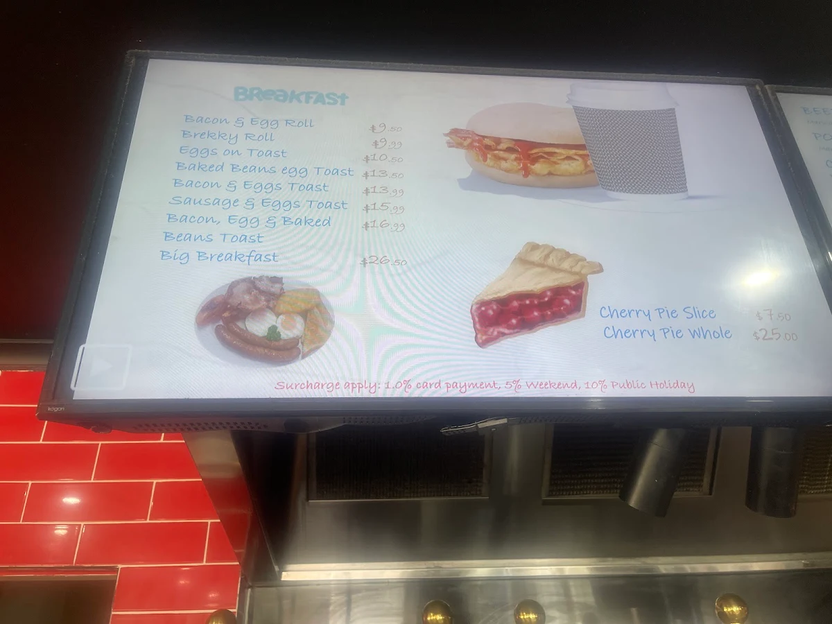 Menu, Cherry Pie Café Kebab & Burger
