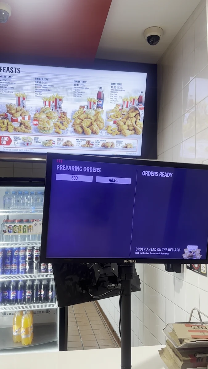 Menu, KFC Crown Casino Melbourne