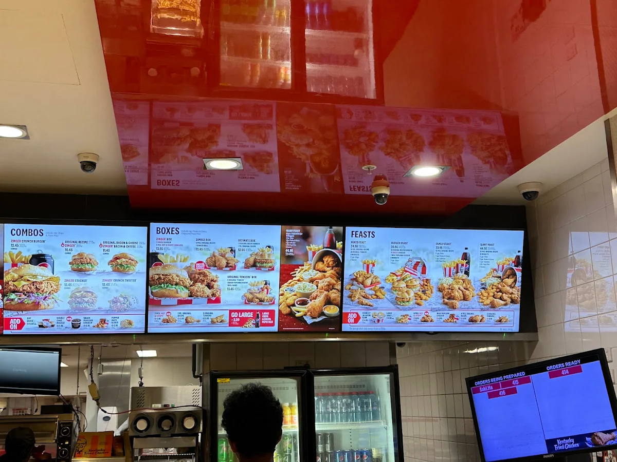 Menu, KFC Crown Casino Melbourne