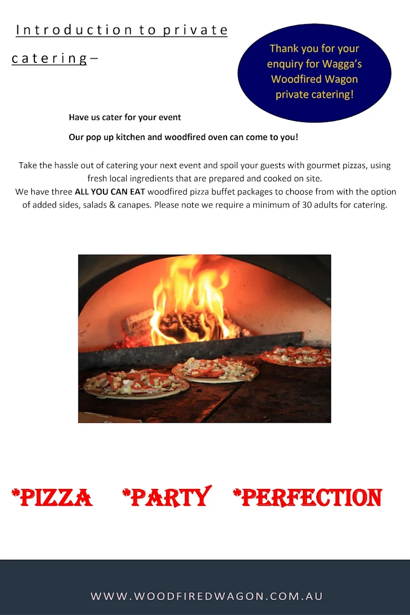 Menu, Wagga’s Woodfired Wagon