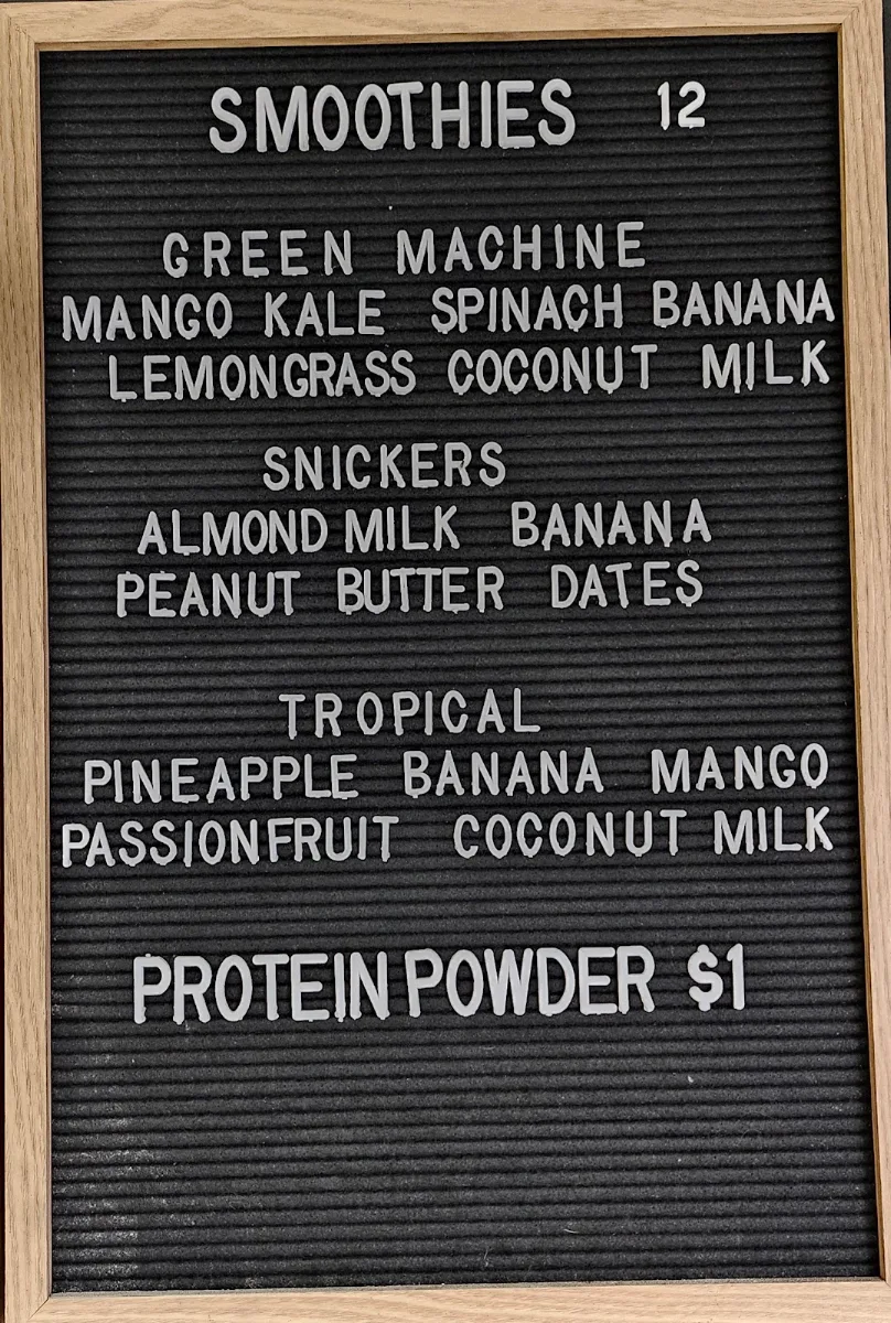 Menu, All Heart Express